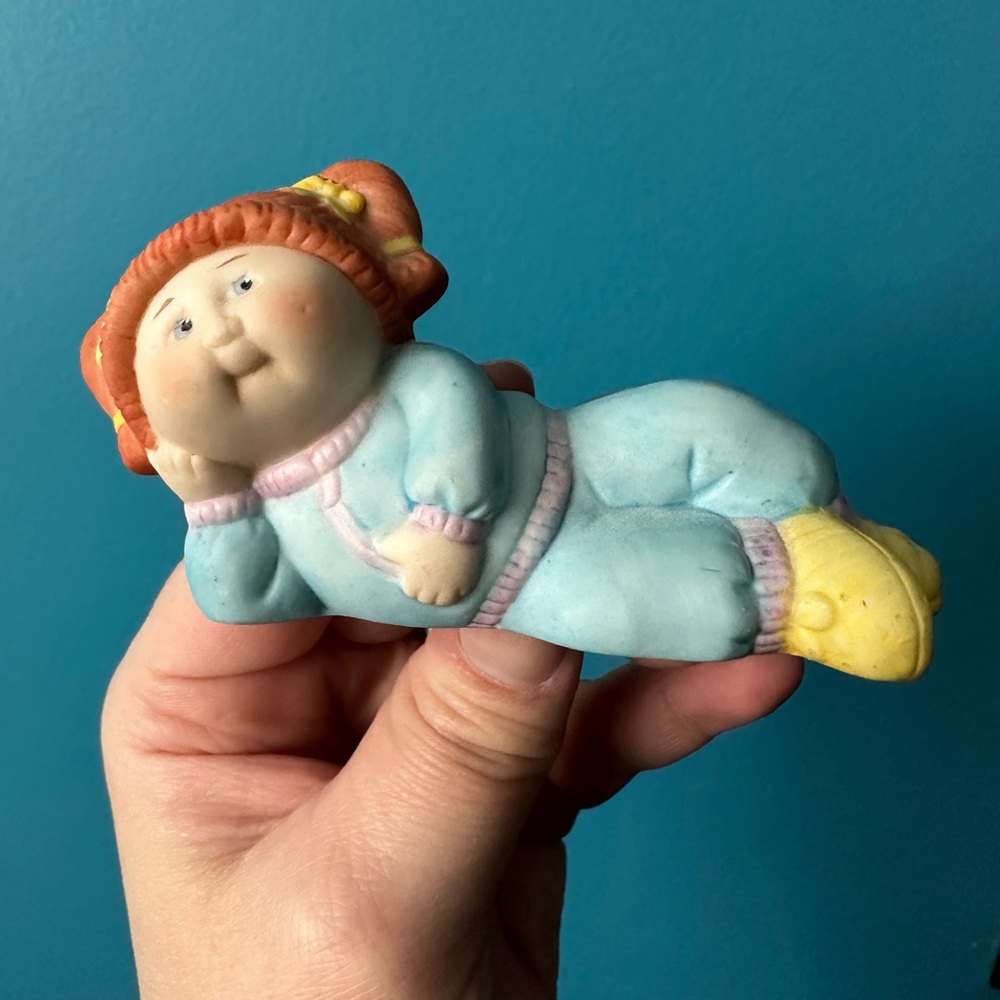 Vintage ceramic cabbage patch kids figurine